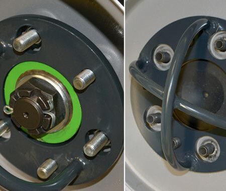 Tie Down Bracket on Wheel Hub