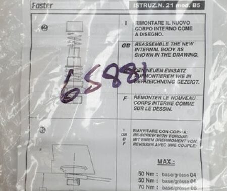 65881 - Faster - Female inner in block replacement