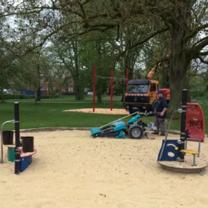 Play areas and sports areas